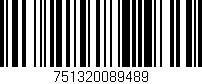 Código de barras (EAN, GTIN, SKU, ISBN): '751320089489'