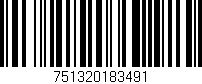 Código de barras (EAN, GTIN, SKU, ISBN): '751320183491'