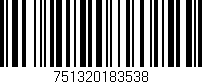 Código de barras (EAN, GTIN, SKU, ISBN): '751320183538'
