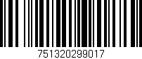Código de barras (EAN, GTIN, SKU, ISBN): '751320299017'