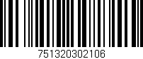 Código de barras (EAN, GTIN, SKU, ISBN): '751320302106'