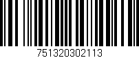 Código de barras (EAN, GTIN, SKU, ISBN): '751320302113'