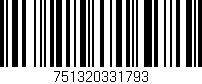 Código de barras (EAN, GTIN, SKU, ISBN): '751320331793'
