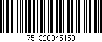 Código de barras (EAN, GTIN, SKU, ISBN): '751320345158'