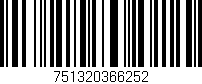 Código de barras (EAN, GTIN, SKU, ISBN): '751320366252'