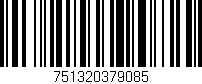 Código de barras (EAN, GTIN, SKU, ISBN): '751320379085'