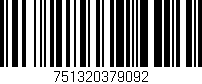 Código de barras (EAN, GTIN, SKU, ISBN): '751320379092'