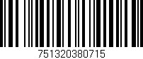 Código de barras (EAN, GTIN, SKU, ISBN): '751320380715'