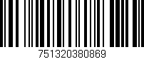 Código de barras (EAN, GTIN, SKU, ISBN): '751320380869'