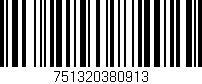 Código de barras (EAN, GTIN, SKU, ISBN): '751320380913'