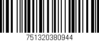 Código de barras (EAN, GTIN, SKU, ISBN): '751320380944'