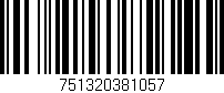 Código de barras (EAN, GTIN, SKU, ISBN): '751320381057'