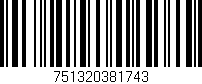 Código de barras (EAN, GTIN, SKU, ISBN): '751320381743'