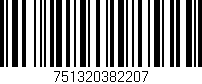 Código de barras (EAN, GTIN, SKU, ISBN): '751320382207'