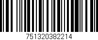 Código de barras (EAN, GTIN, SKU, ISBN): '751320382214'