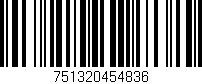 Código de barras (EAN, GTIN, SKU, ISBN): '751320454836'