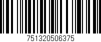 Código de barras (EAN, GTIN, SKU, ISBN): '751320506375'