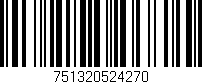 Código de barras (EAN, GTIN, SKU, ISBN): '751320524270'