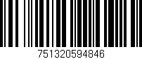 Código de barras (EAN, GTIN, SKU, ISBN): '751320594846'