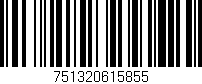 Código de barras (EAN, GTIN, SKU, ISBN): '751320615855'