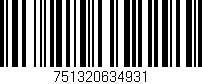 Código de barras (EAN, GTIN, SKU, ISBN): '751320634931'