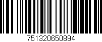 Código de barras (EAN, GTIN, SKU, ISBN): '751320650894'