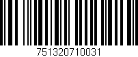 Código de barras (EAN, GTIN, SKU, ISBN): '751320710031'