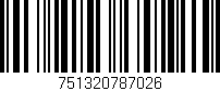 Código de barras (EAN, GTIN, SKU, ISBN): '751320787026'