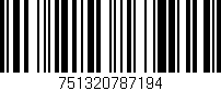 Código de barras (EAN, GTIN, SKU, ISBN): '751320787194'