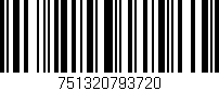 Código de barras (EAN, GTIN, SKU, ISBN): '751320793720'