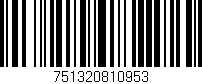 Código de barras (EAN, GTIN, SKU, ISBN): '751320810953'