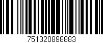 Código de barras (EAN, GTIN, SKU, ISBN): '751320898883'
