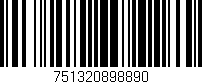 Código de barras (EAN, GTIN, SKU, ISBN): '751320898890'