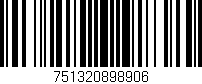 Código de barras (EAN, GTIN, SKU, ISBN): '751320898906'
