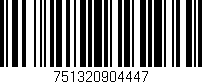 Código de barras (EAN, GTIN, SKU, ISBN): '751320904447'