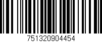 Código de barras (EAN, GTIN, SKU, ISBN): '751320904454'