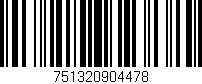 Código de barras (EAN, GTIN, SKU, ISBN): '751320904478'