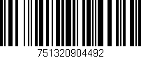 Código de barras (EAN, GTIN, SKU, ISBN): '751320904492'