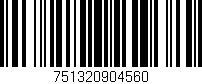 Código de barras (EAN, GTIN, SKU, ISBN): '751320904560'