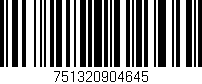 Código de barras (EAN, GTIN, SKU, ISBN): '751320904645'