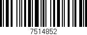 Código de barras (EAN, GTIN, SKU, ISBN): '7514852'
