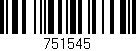 Código de barras (EAN, GTIN, SKU, ISBN): '751545'