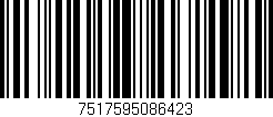 Código de barras (EAN, GTIN, SKU, ISBN): '7517595086423'