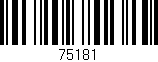 Código de barras (EAN, GTIN, SKU, ISBN): '75181'