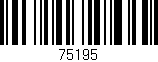 Código de barras (EAN, GTIN, SKU, ISBN): '75195'