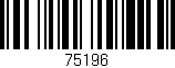 Código de barras (EAN, GTIN, SKU, ISBN): '75196'