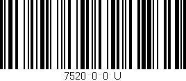 Código de barras (EAN, GTIN, SKU, ISBN): '7520_0_0_U'