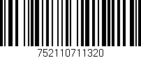 Código de barras (EAN, GTIN, SKU, ISBN): '752110711320'