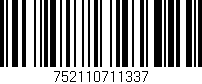 Código de barras (EAN, GTIN, SKU, ISBN): '752110711337'