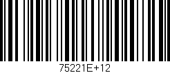 Código de barras (EAN, GTIN, SKU, ISBN): '75221E+12'